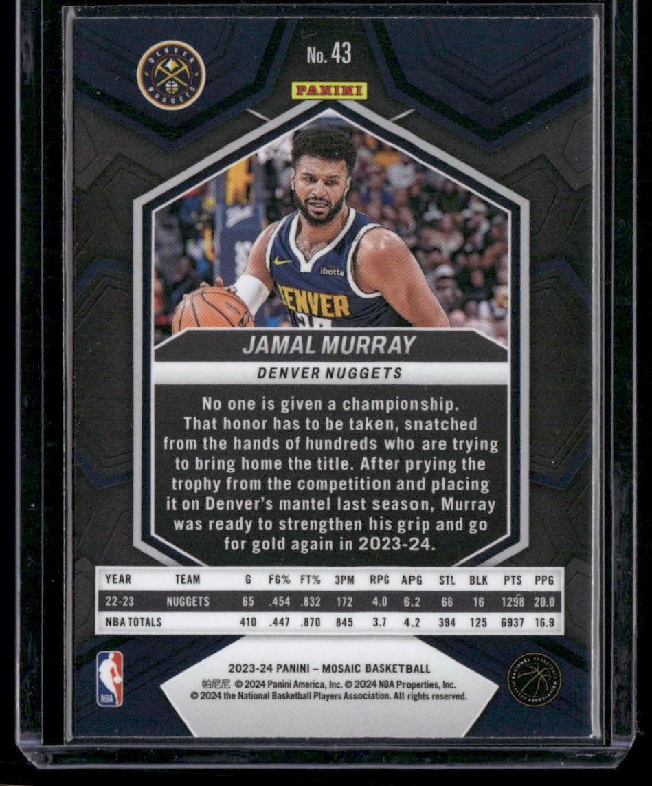 2023-24 Panini Mosaic #43 Jamal Murray