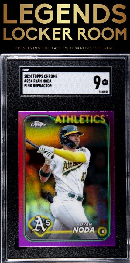 2024 Topps Chrome #284 Ryan Noda Pink Ref. SGC 9