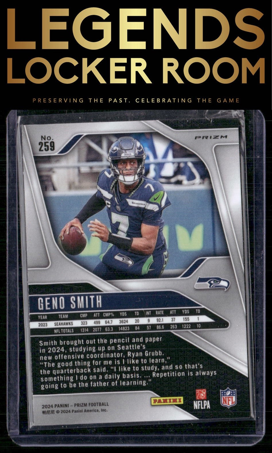 2024 Panini Prizm #259 Geno Smith Silver