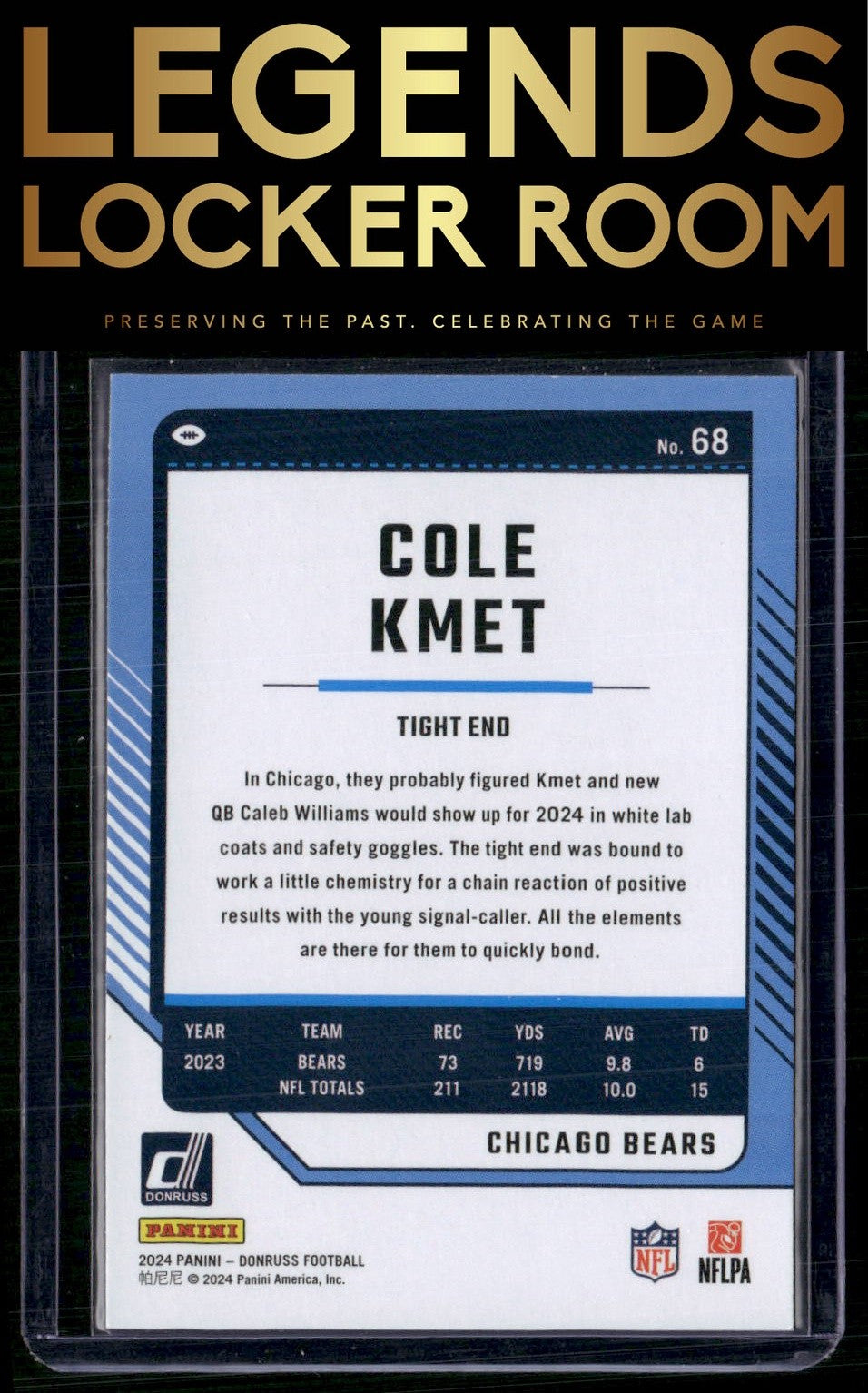 2024 Donruss #68 Cole Kmet