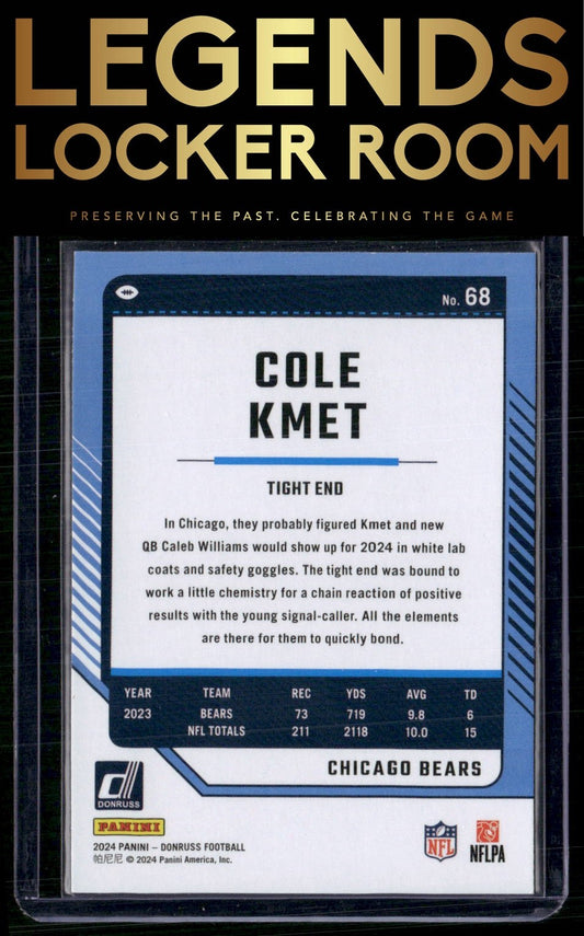 2024 Donruss #68 Cole Kmet