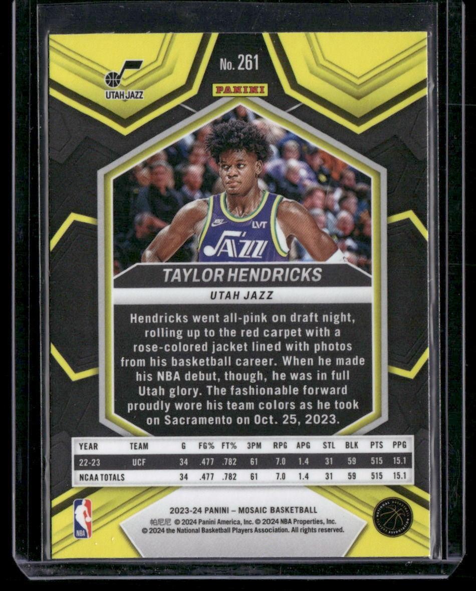 2023-24 Panini Mosaic #261 Taylor Hendricks