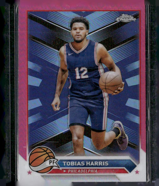 2023-24 Topps Chrome #70 Tobias Harris Magenta Refractors
