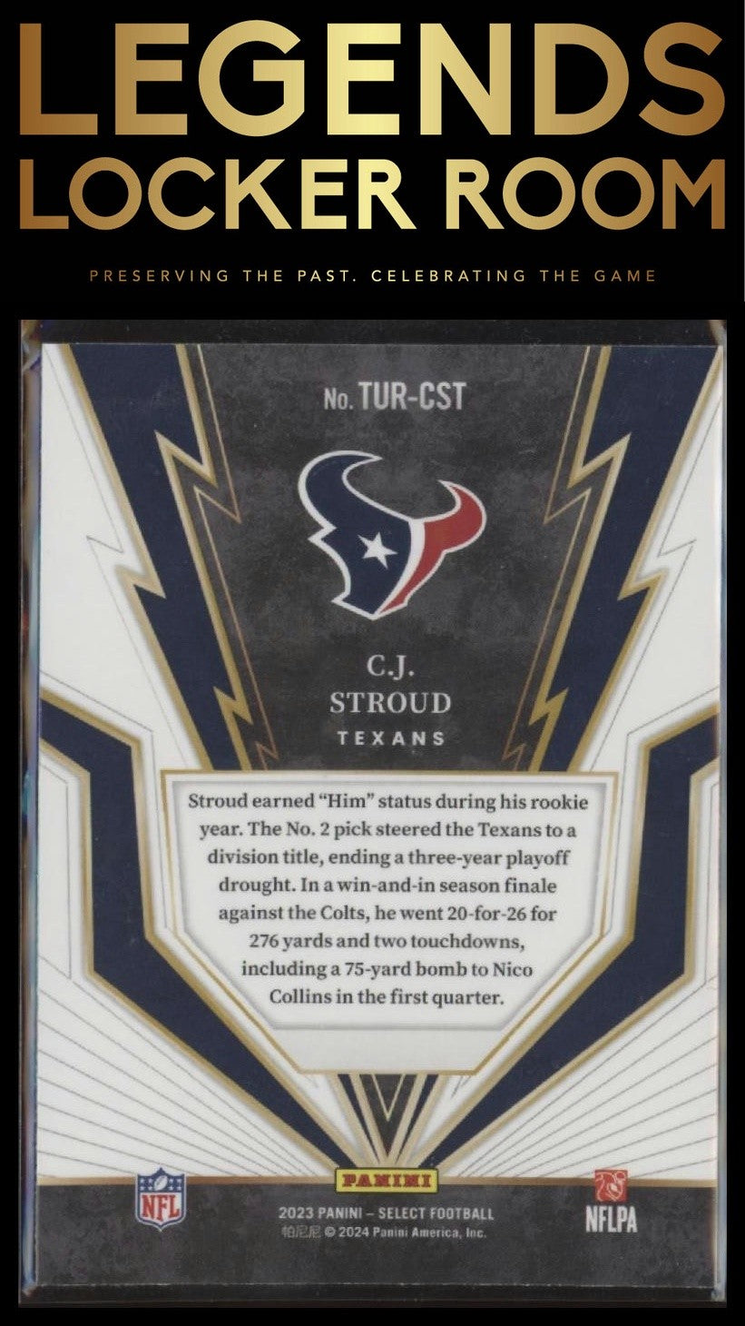 2023 Panini Select #TUR-CST C.J. Stroud Turbocharged
