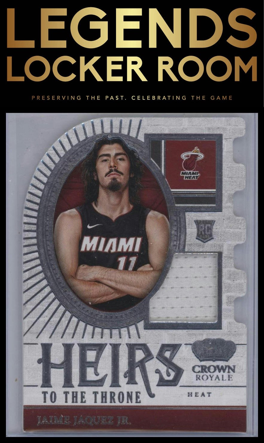 2023-24 Panini Crown Royale #HT-JAQ Jaime Jaquez Jr. Heirs to the Throne