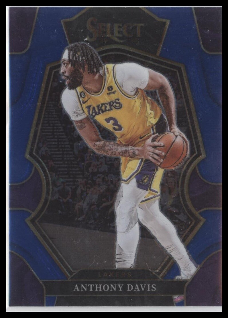 2022-23 Panini Select #117 Anthony Davis Blue (Retail Base)