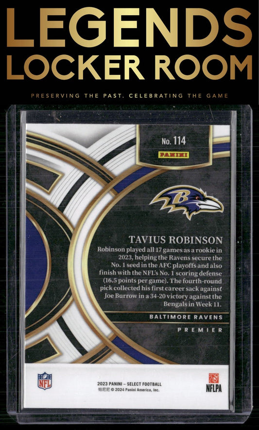 2023 Panini Select #114 Tavius Robinson