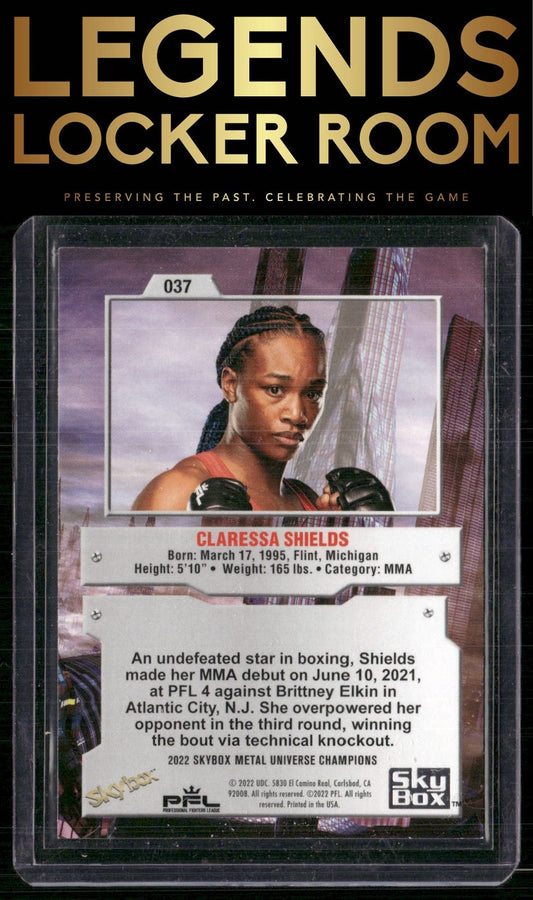 2022 SkyBox Metal Universe Champions #037 Claressa Shields