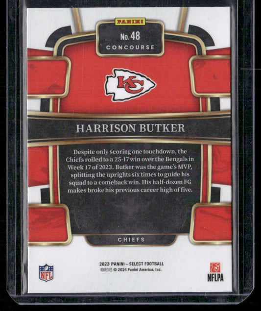 2023 Panini Select #48 Harrison Butker
