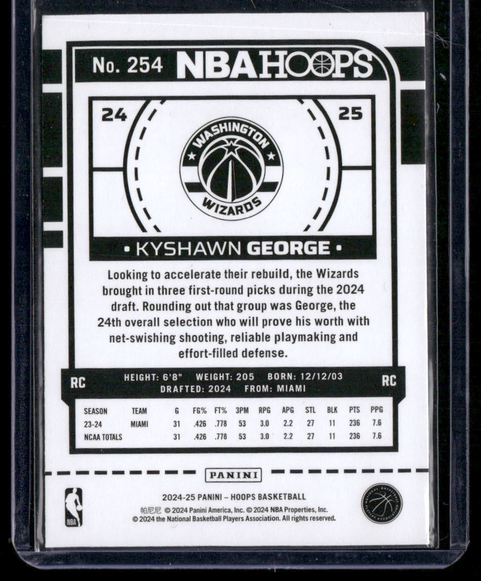 2024-25 Hoops #254 Kyshawn George
