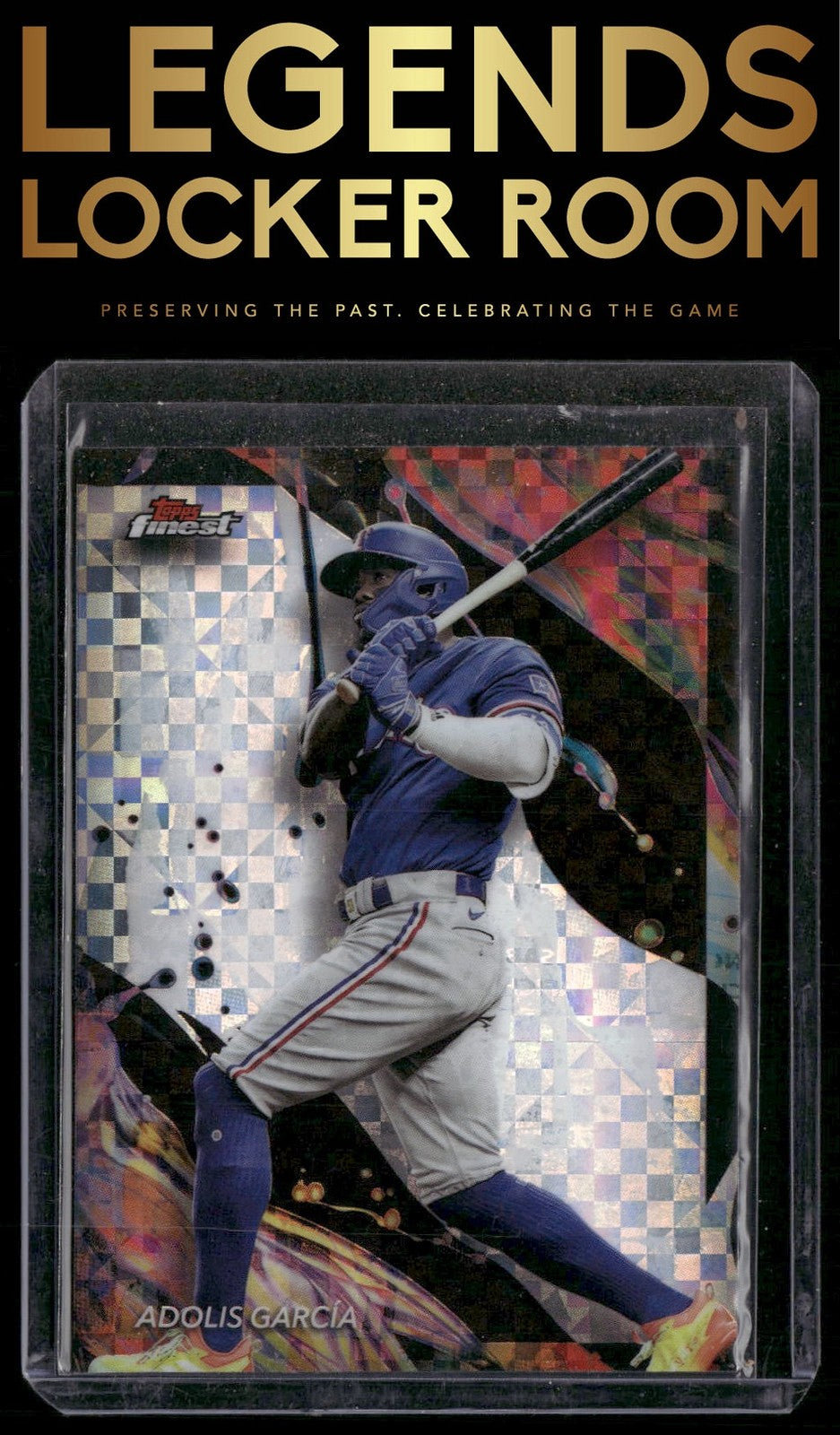 2024 Finest #154 Adolis García Checkerboard Refractors