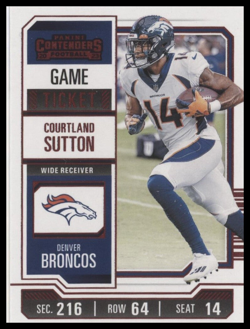 2023 Panini Contenders #30 Courtland Sutton Season Ticket Retail