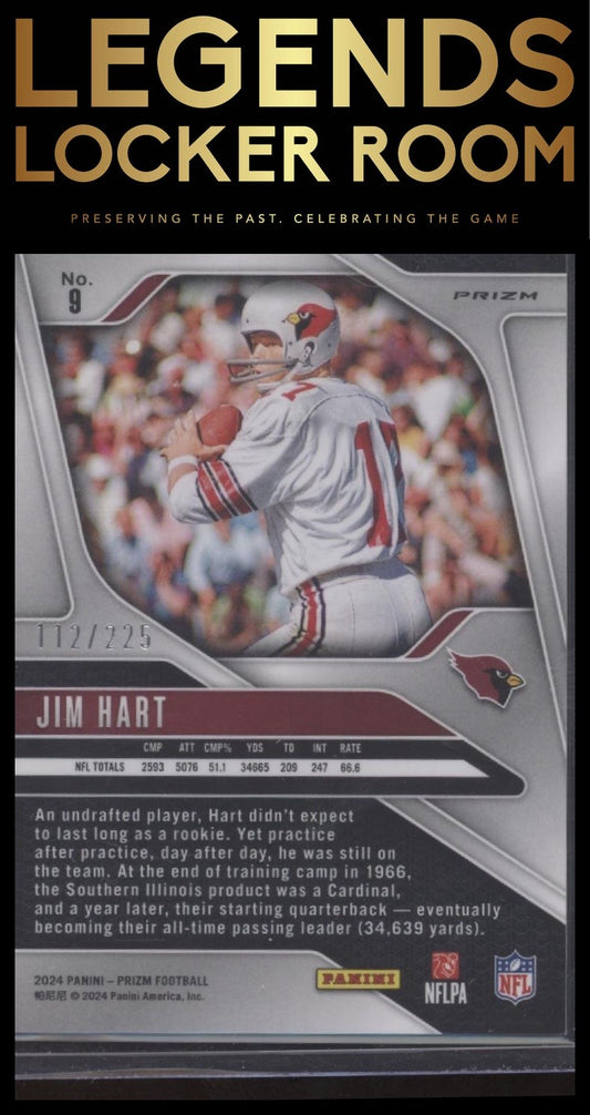 2024 Panini Prizm #9 Jim Hart Purple Ice #/225