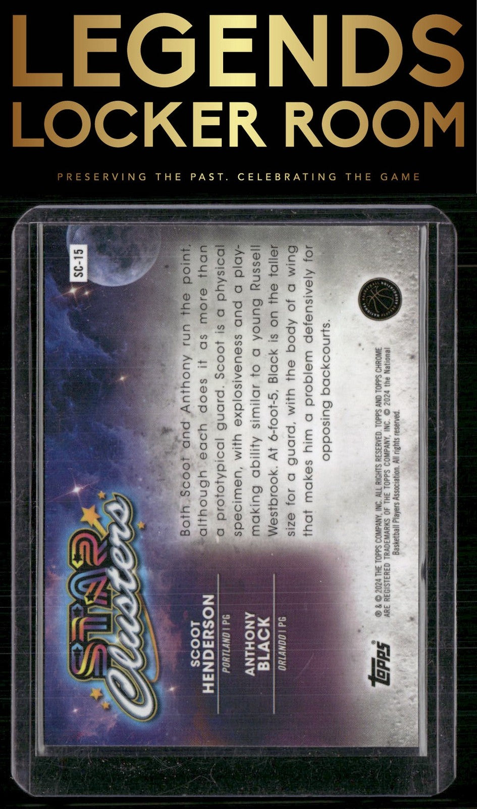 2023-24 Topps Chrome Cosmic #SC-15 Scoot Henderson / Anthony Black Star Clusters