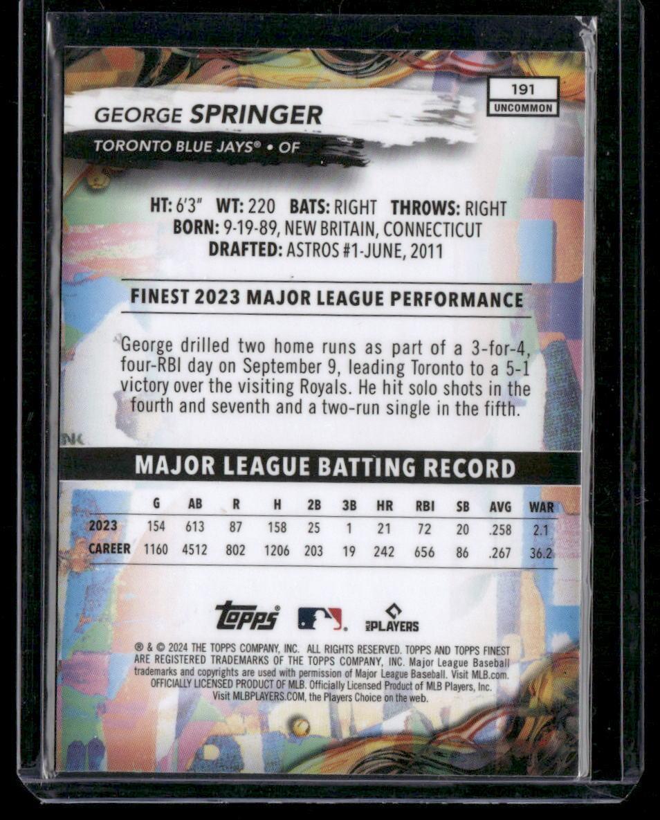 2024 Finest #191 George Springer