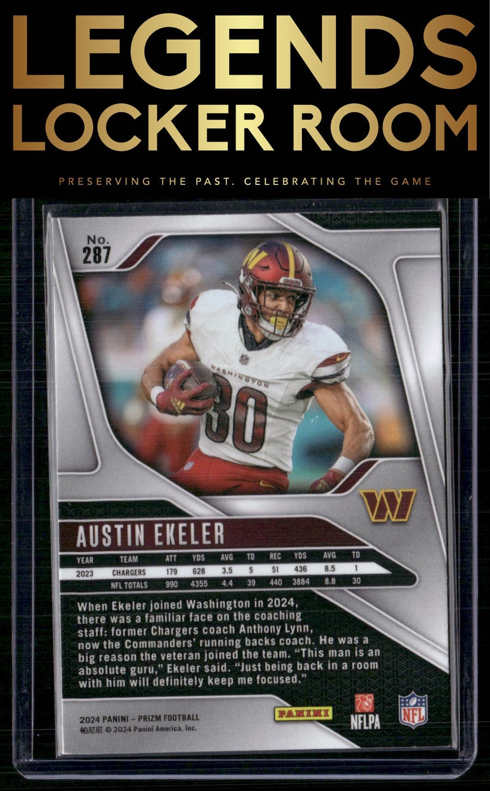 2024 Panini Prizm #287 Austin Ekeler