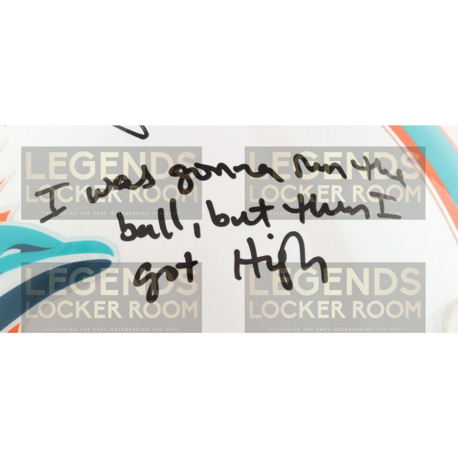 Ricky Williams Signed Dolphins Full-Size Authentic On-Field Speed Helmet 