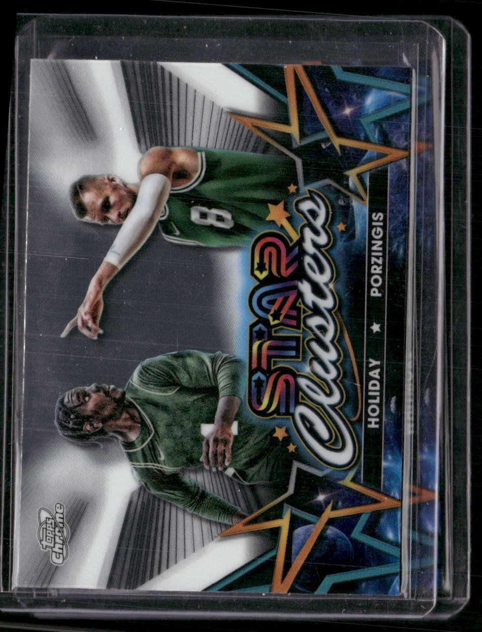 2023-24 Topps Chrome Cosmic Jrue Holiday/Kristaps Porzingis Star Clusters