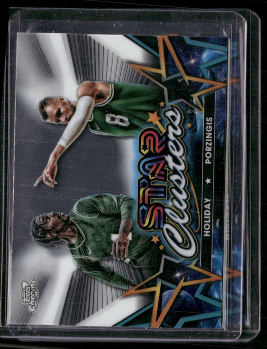 2023-24 Topps Chrome Cosmic Jrue Holiday/Kristaps Porzingis Star Clusters