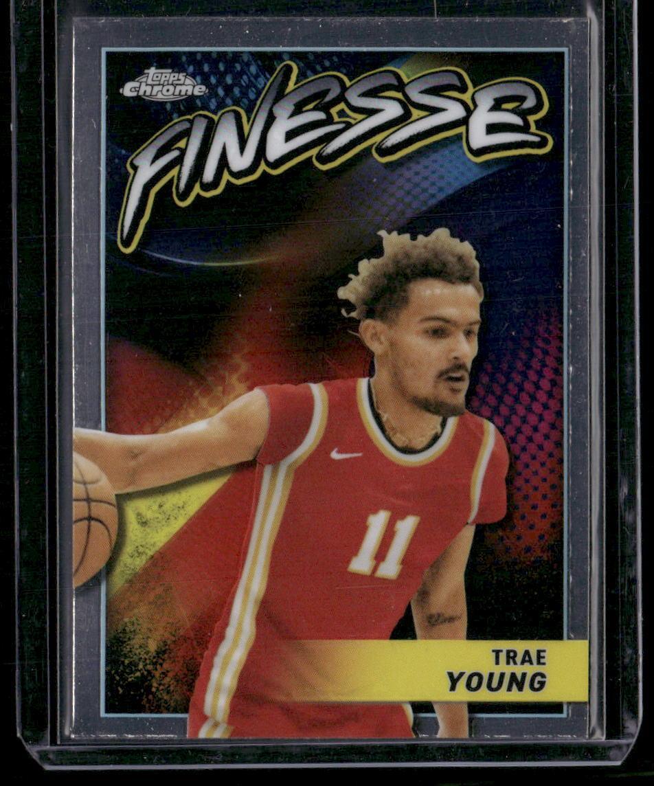 2023-24 Topps Chrome #F-1 Trae Young Finesse