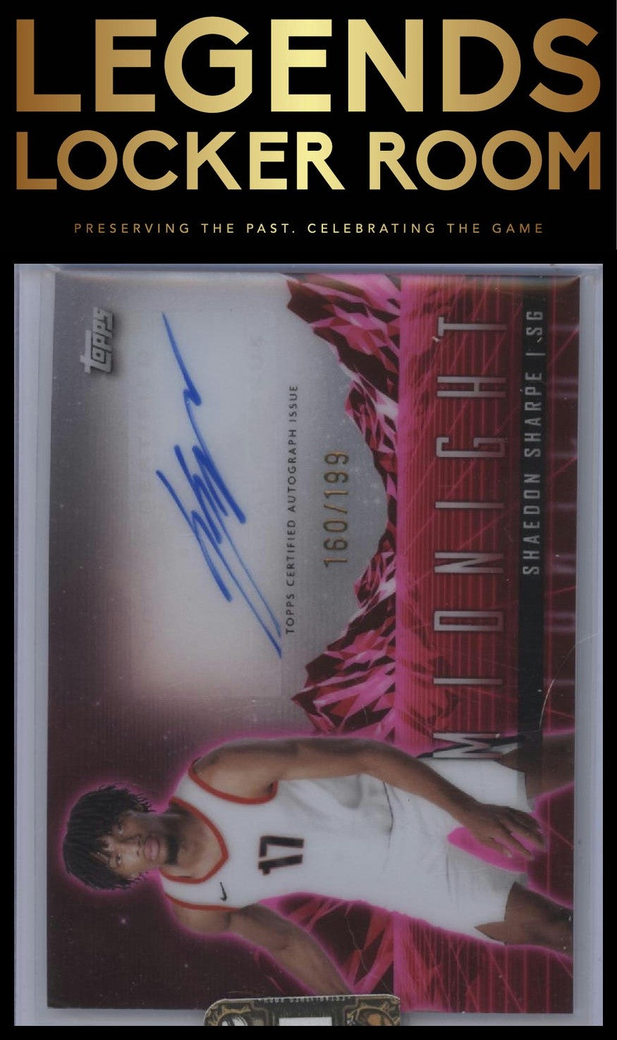 2023-24 Topps Midnight #HS-SS Shaedon Sharpe Horizon Signatures Twilight #/199