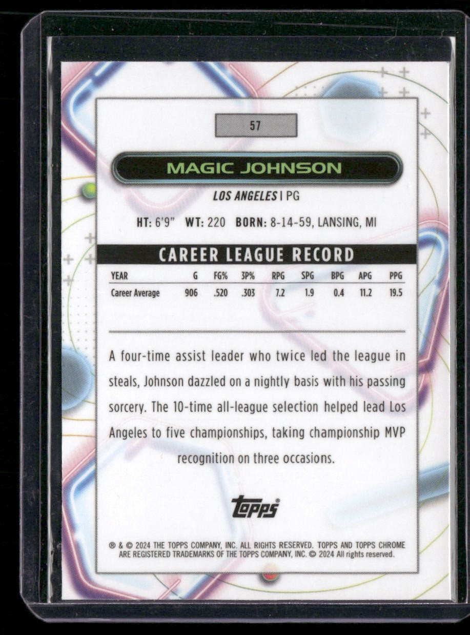 2023-24 Topps Chrome Cosmic #57 Magic Johnson