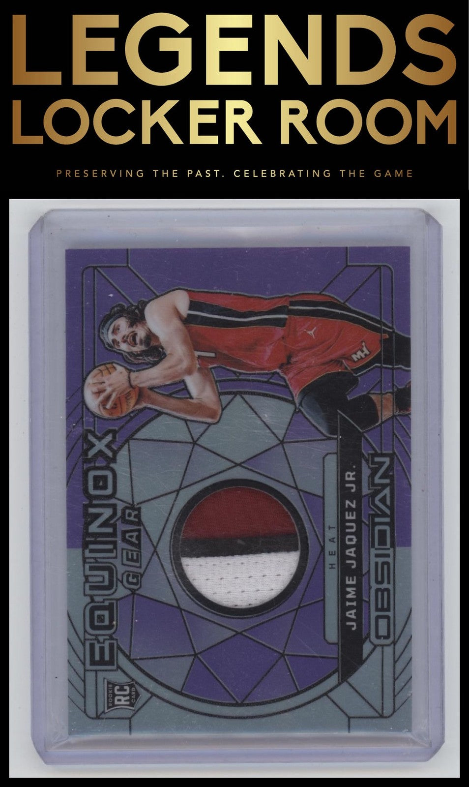 2023-24 Panini Obsidian #EG-JJJ Jaime Jaquez Jr. Equinox Gear Purple Flood #/49