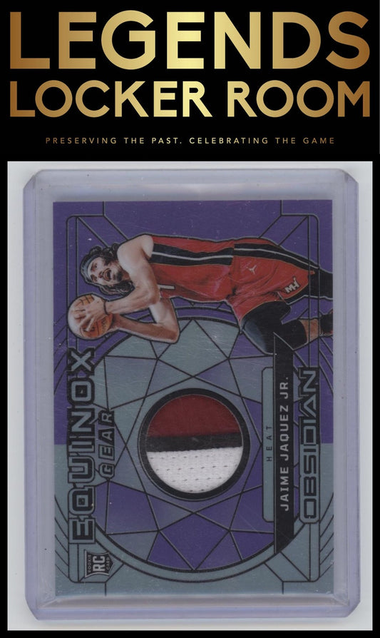 2023-24 Panini Obsidian #EG-JJJ Jaime Jaquez Jr. Equinox Gear Purple Flood #/49