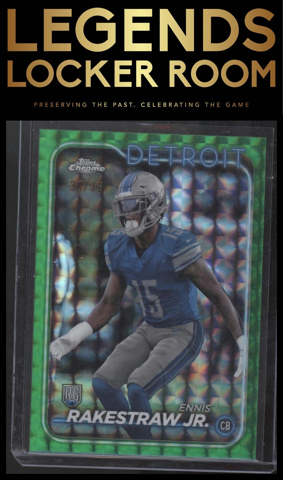 2024 Topps Chrome #264 Ennis Rakestraw Jr. Green Geometric Refractor #/99