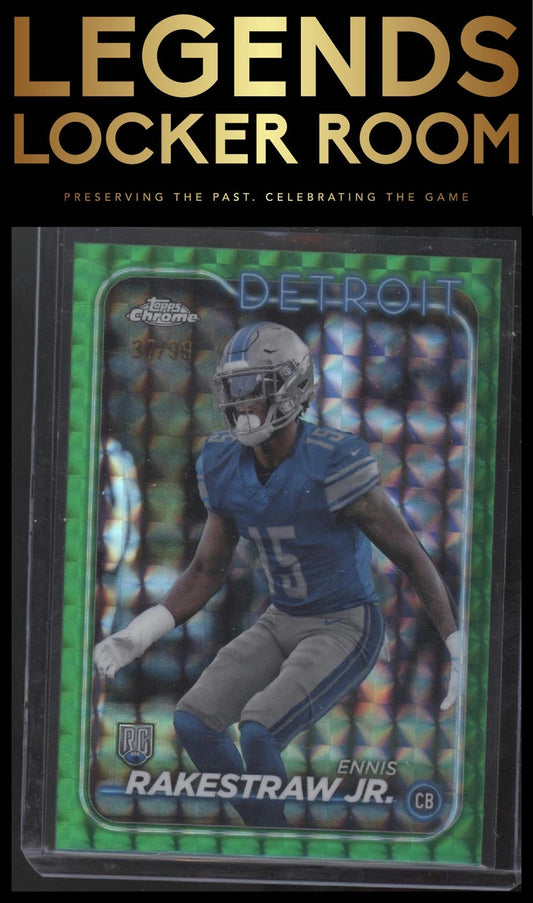 2024 Topps Chrome #264 Ennis Rakestraw Jr. Green Geometric Refractor #/99