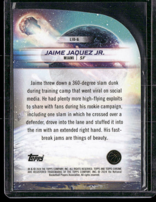 2023-24 Topps Chrome Cosmic #LIO-6 Jaime Jaquez Jr. Launched Into Orbit