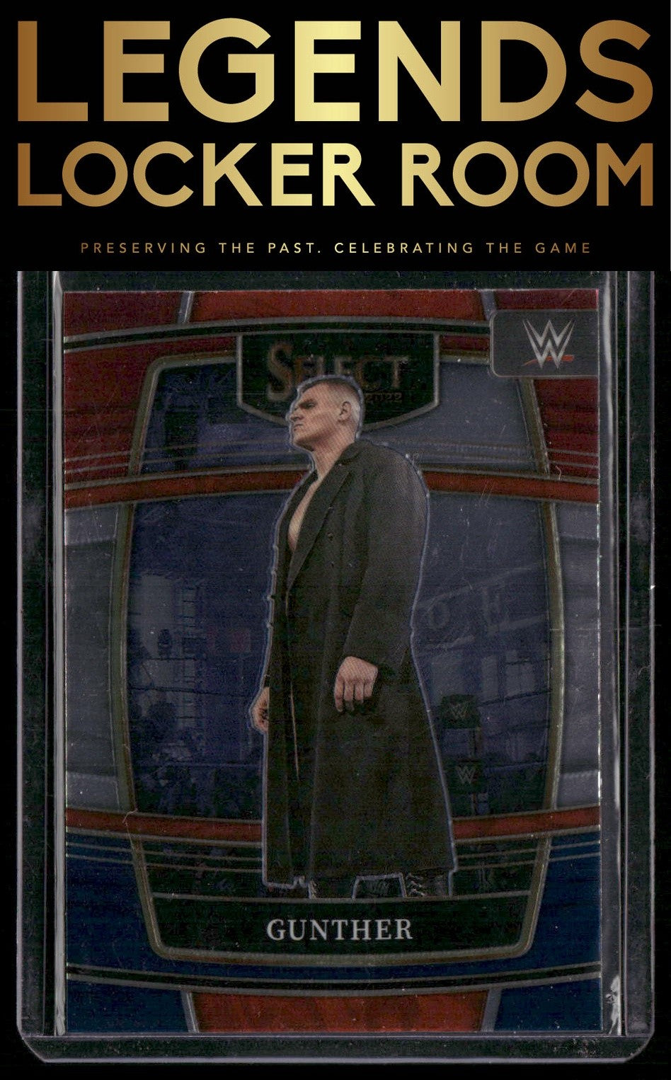 2022 Panini Select WWE #18 Gunther Red and Blue
