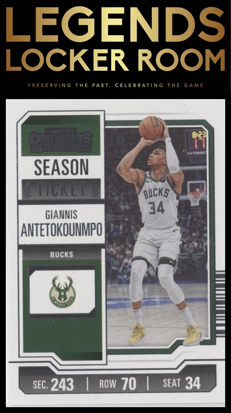 2023-24 Panini Contenders #66 Giannis Antetokounmpo Season Ticket Retail