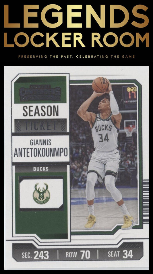 2023-24 Panini Contenders #66 Giannis Antetokounmpo Season Ticket Retail