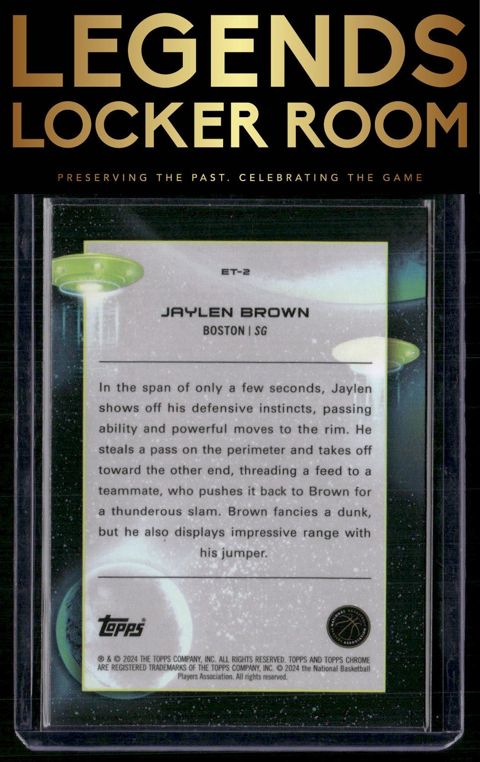 2023-24 Topps Chrome Cosmic #ET-2 Jaylen Brown Extraterrestrial Talent