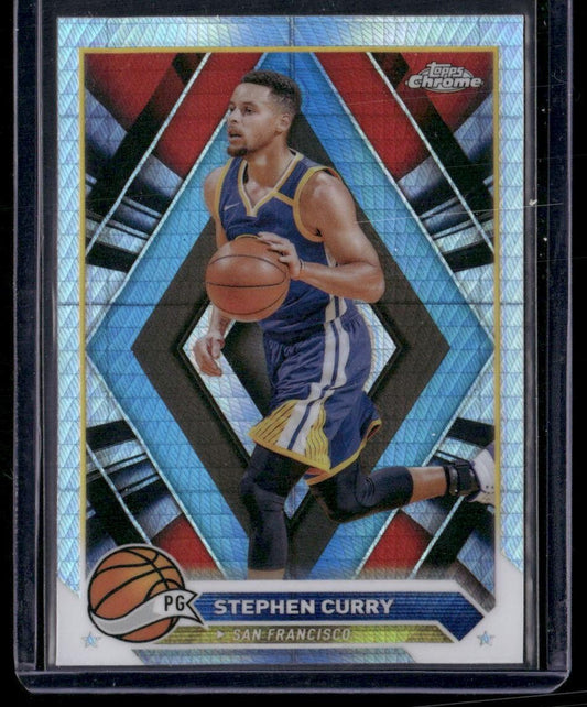 2023-24 Topps Chrome #30 Stephen Curry Prism Refractors