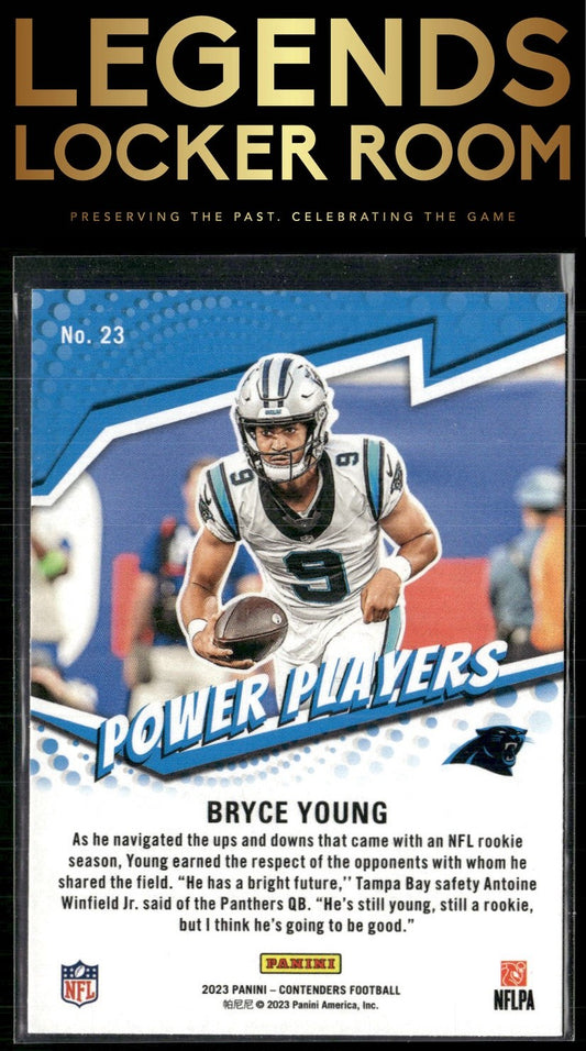2023 Panini Contenders #23 Bryce Young Power Players