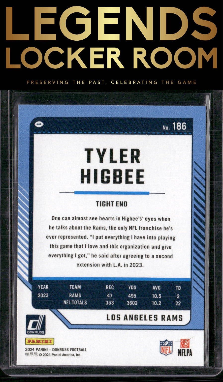2024 Donruss #186 Tyler Higbee