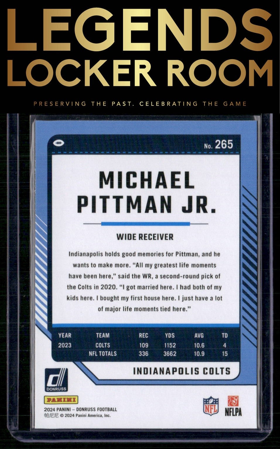 2024 Donruss #265 Michael Pittman Jr.