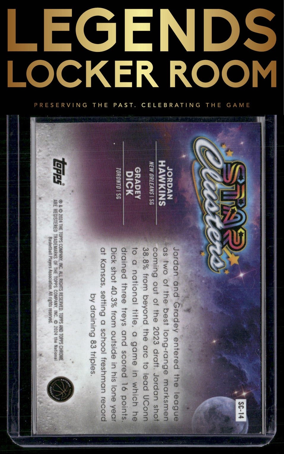 2023-24 Topps Chrome Cosmic #SC-14 Jordan Hawkins / Gradey Dick Star Clusters