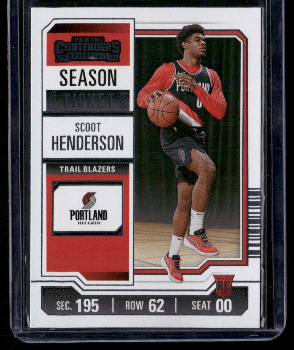 2023-24 Panini Contenders #27 Scoot Henderson Season Ticket Retail