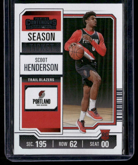 2023-24 Panini Contenders #27 Scoot Henderson Season Ticket Retail