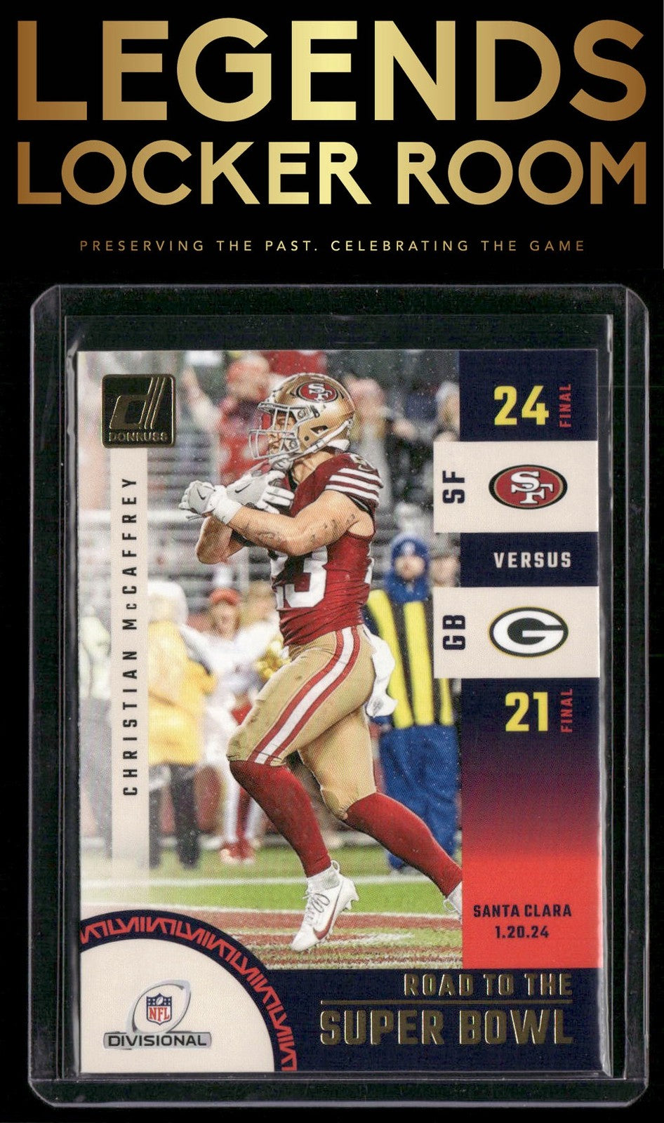 2024 Donruss #SBDR2 Christian McCaffrey Road to the Super Bowl Divisional Round