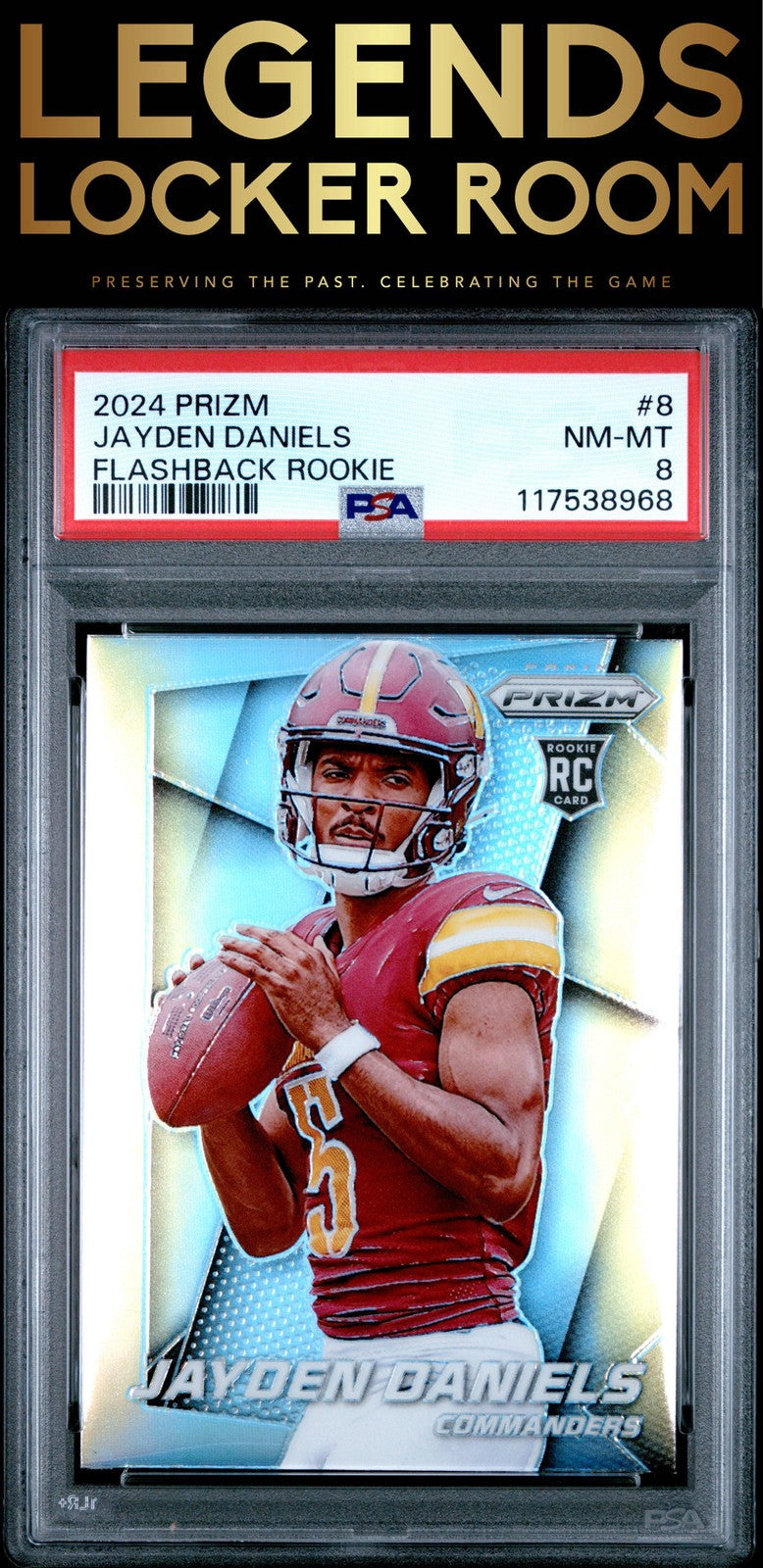 2024 Panini Prizm Prizm Flashback Rookie #8 Jayden Daniels PSA 8