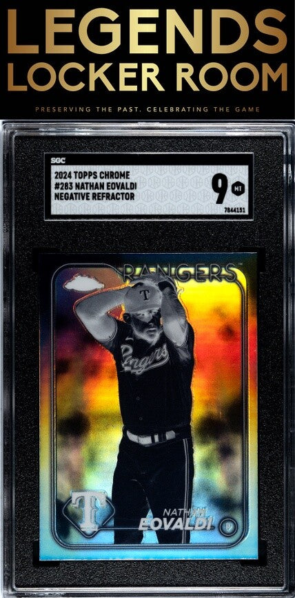 2024 Topps Chrome #283 Nathan Eovaldi Negative Ref. SGC 9