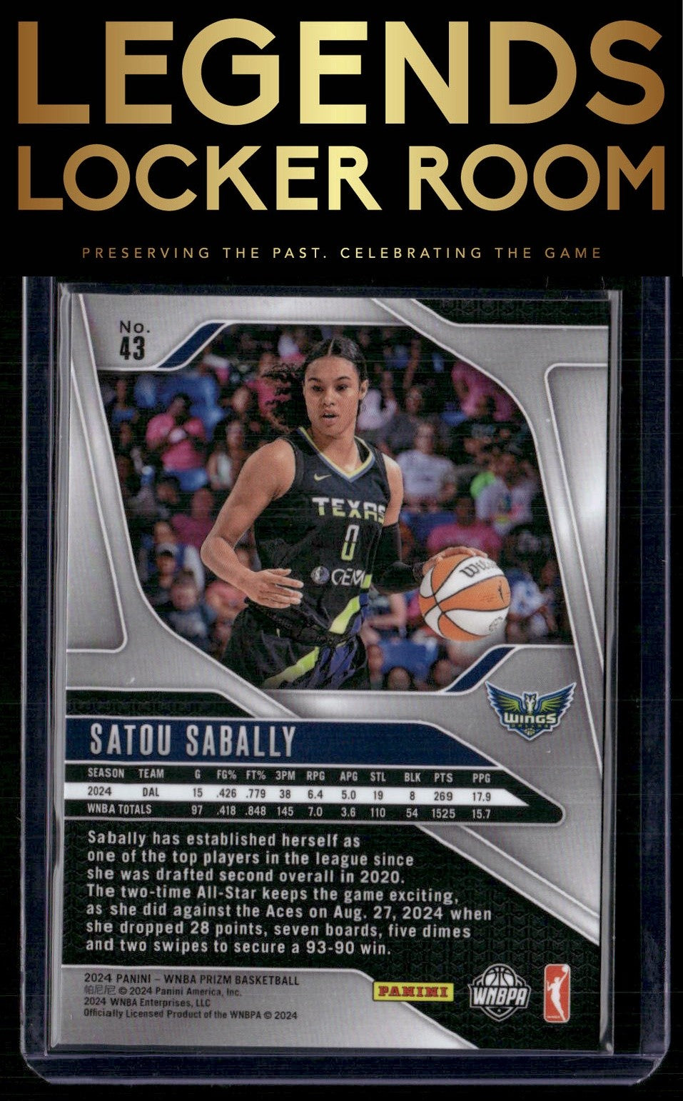 2024 Panini Prizm WNBA #43 Satou Sabally