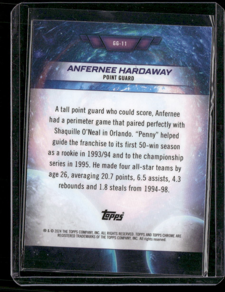 2023-24 Topps Chrome Cosmic #GG-11 Anfernee Hardaway Galaxy Greats