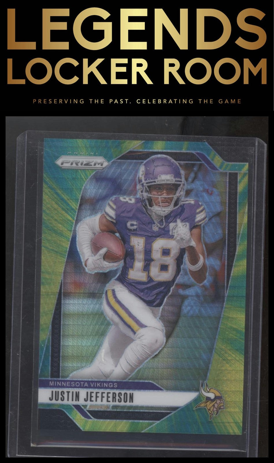 2024 Panini Prizm #187 Justin Jefferson Hyper #/180