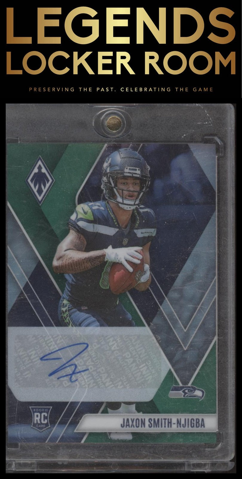 2023 Panini Phoenix #106 Jaxon Smith-Njigba Rookie Autographs Green #/10