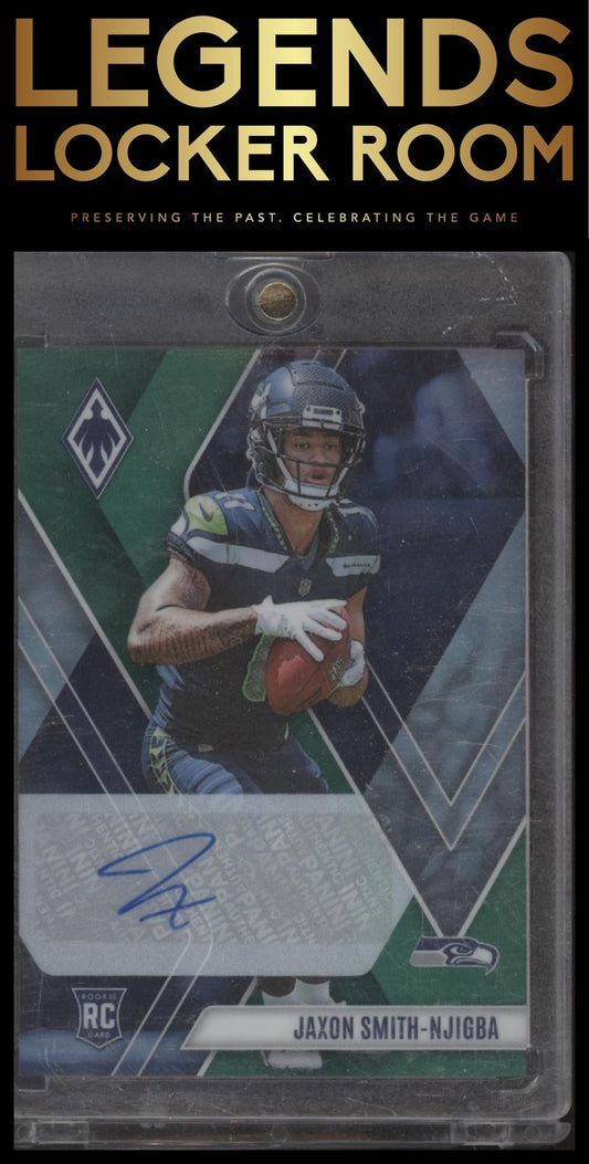 2023 Panini Phoenix #106 Jaxon Smith-Njigba Rookie Autographs Green #/10